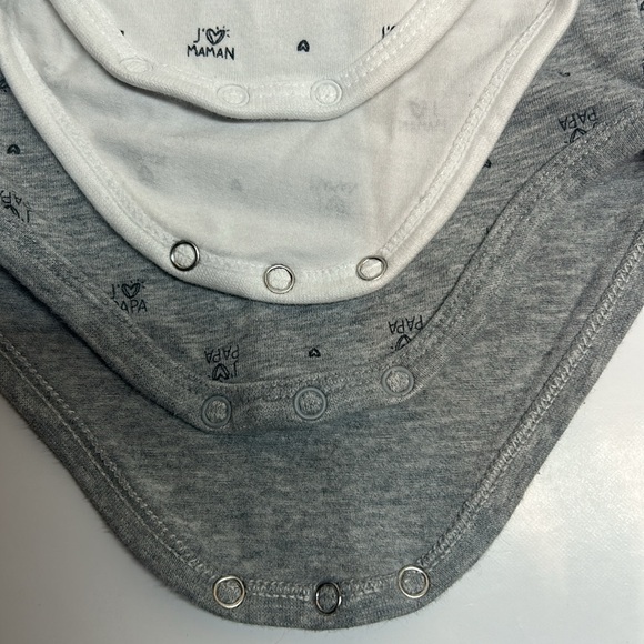 Carter's Baby Bodysuits - Gray and White - Picture 4 of 4
